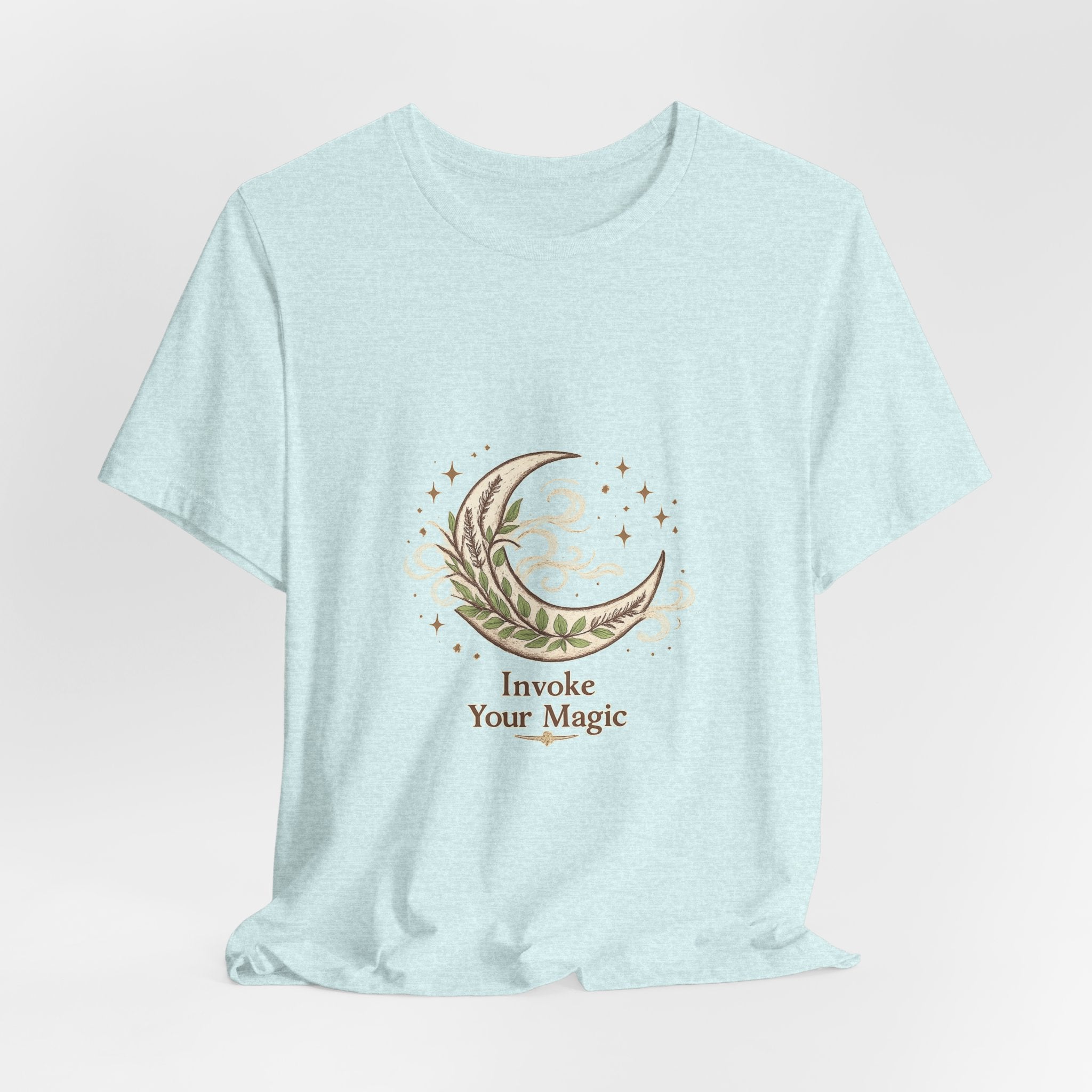 Women's Crescent Herbal Moon Phase T-Shirt - Astrology & Spiritual - 28$