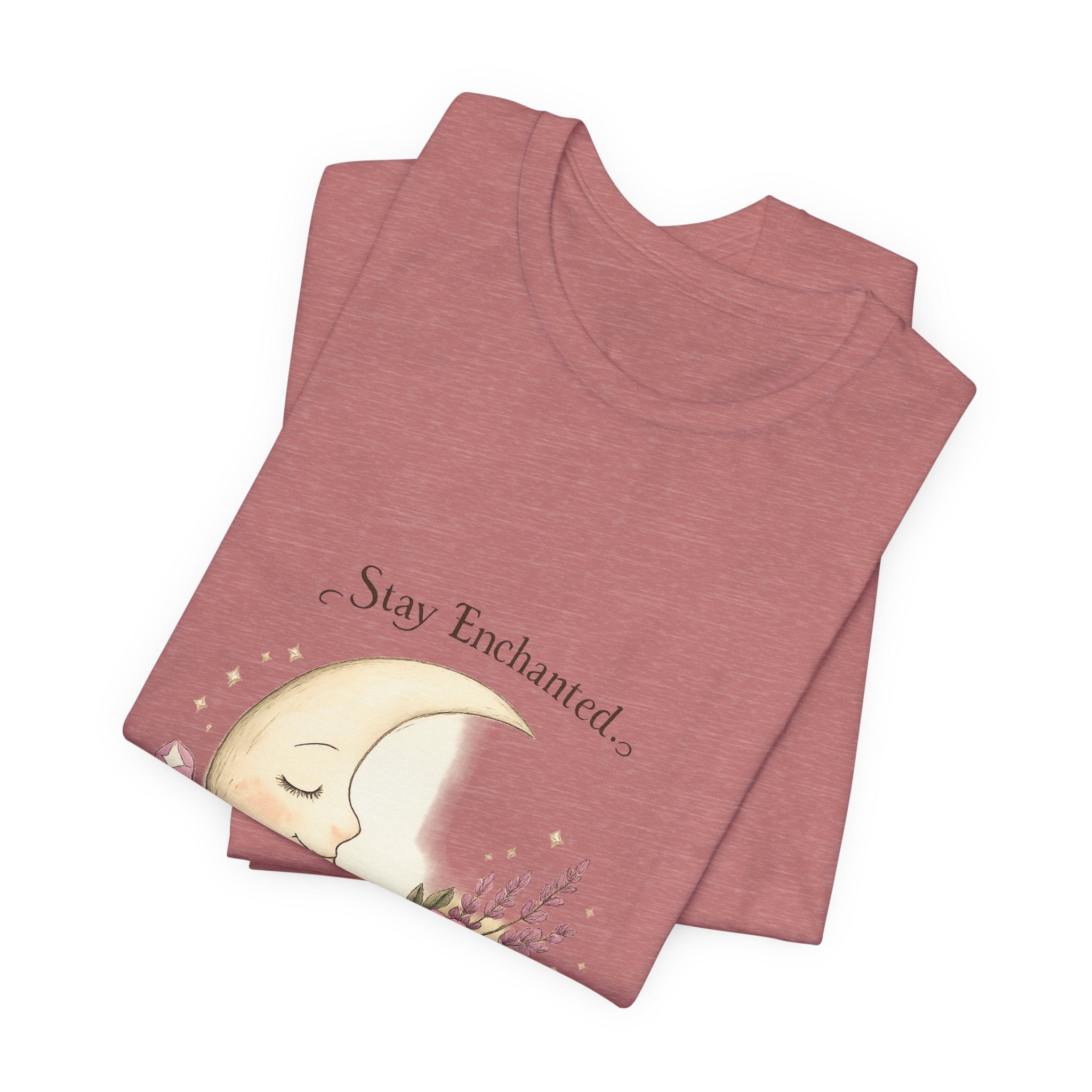 Women's Crescent Floral Moon Phase T-Shirt - Astrology & Spiritual - 28$