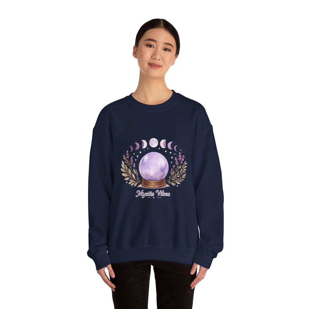 Women's Moon Phase Graphic Sweatshirt - Spiritual Astrology Design - 38$