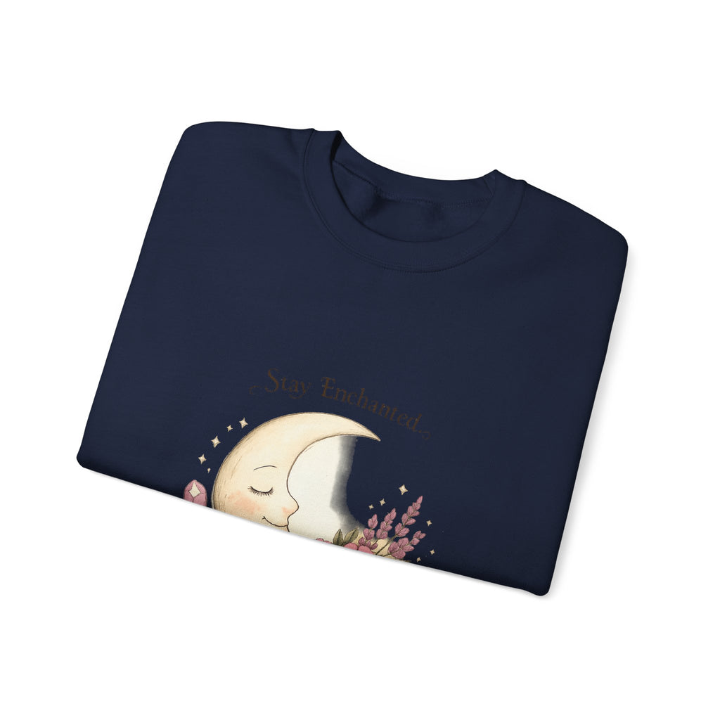 Women's Moon Floral Sweatshirt - Astrology Spiritual Design - 38$