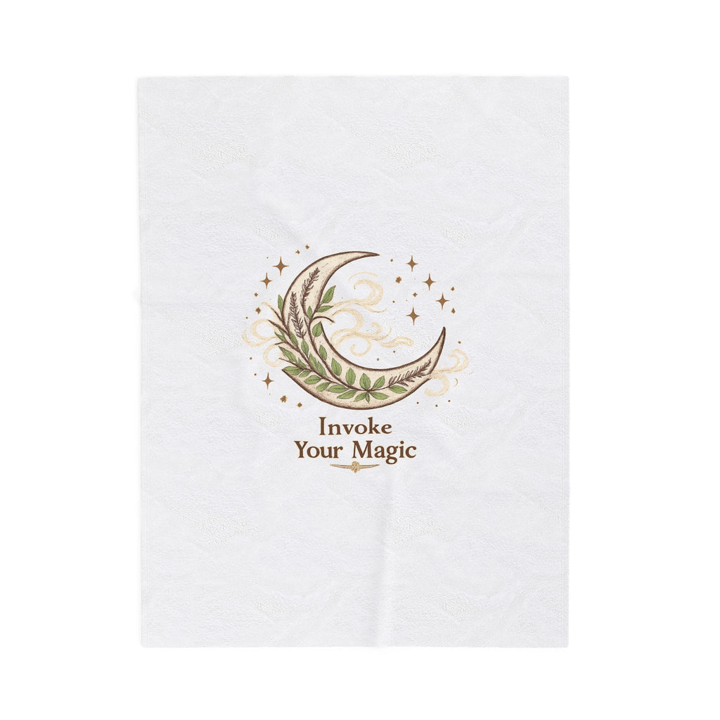 Moon Phase Throw Blanket - Spiritual Home Decor