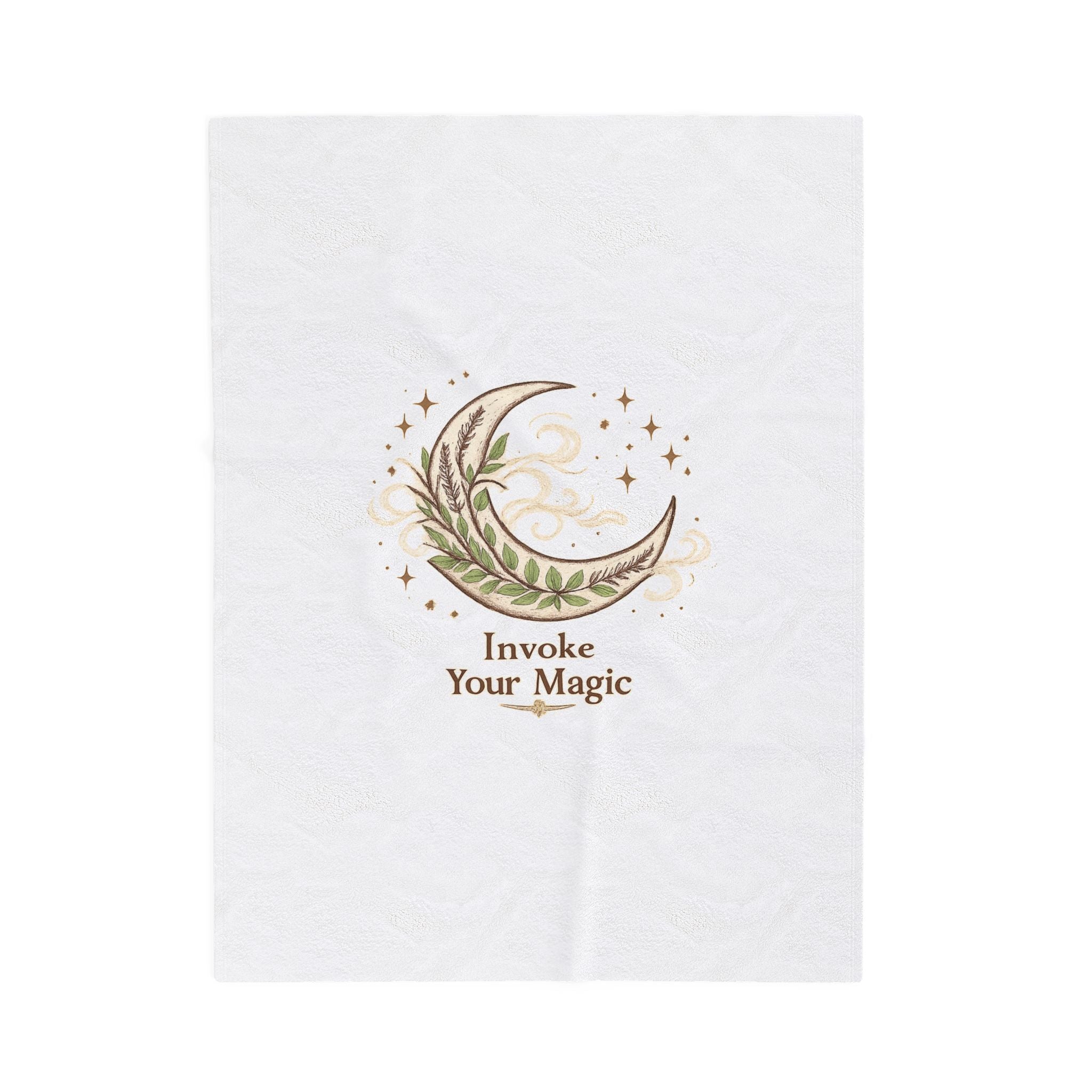 Moon Phase Throw Blanket - Spiritual Home Decor