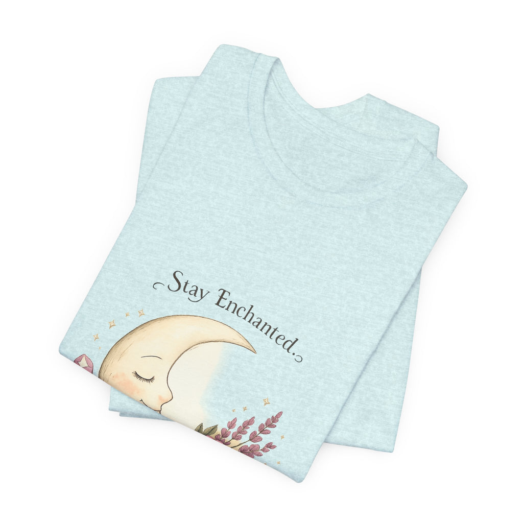 Women's Crescent Floral Moon Phase T-Shirt - Astrology & Spiritual - 28$