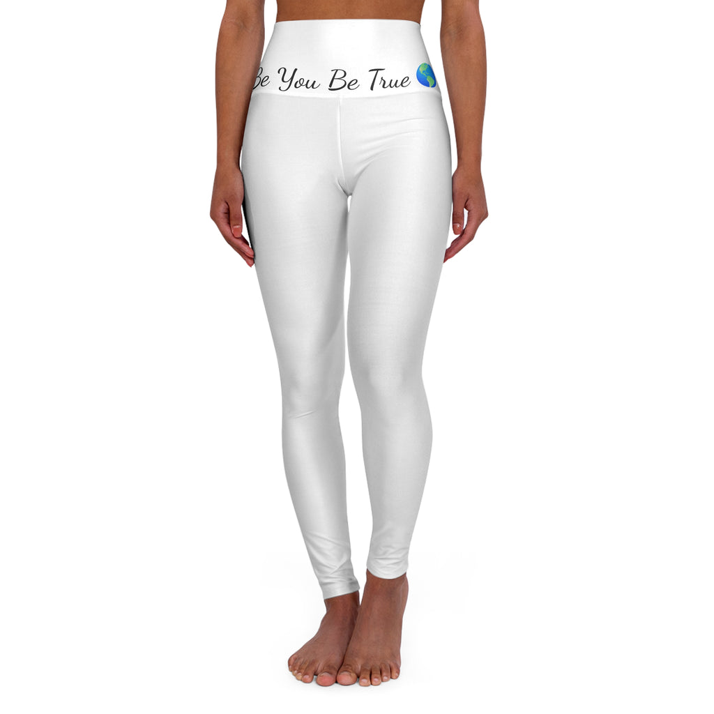 Women`s Be You Be True High-Waisted Yoga Leggings - Spiritual Activewear - 69$