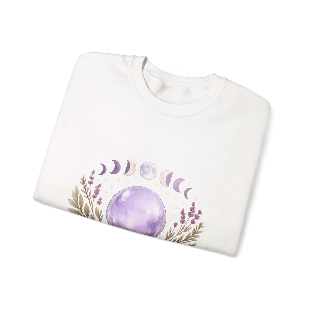 Women's Moon Phase Graphic Sweatshirt - Spiritual Astrology Design - 38$
