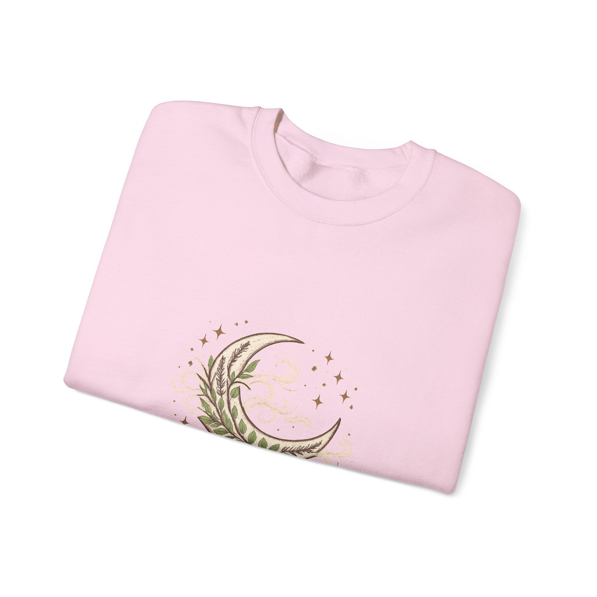 Women's Crescent Moon Phase Herbal Sweatshirt - Astrology & Spiritual - 38$