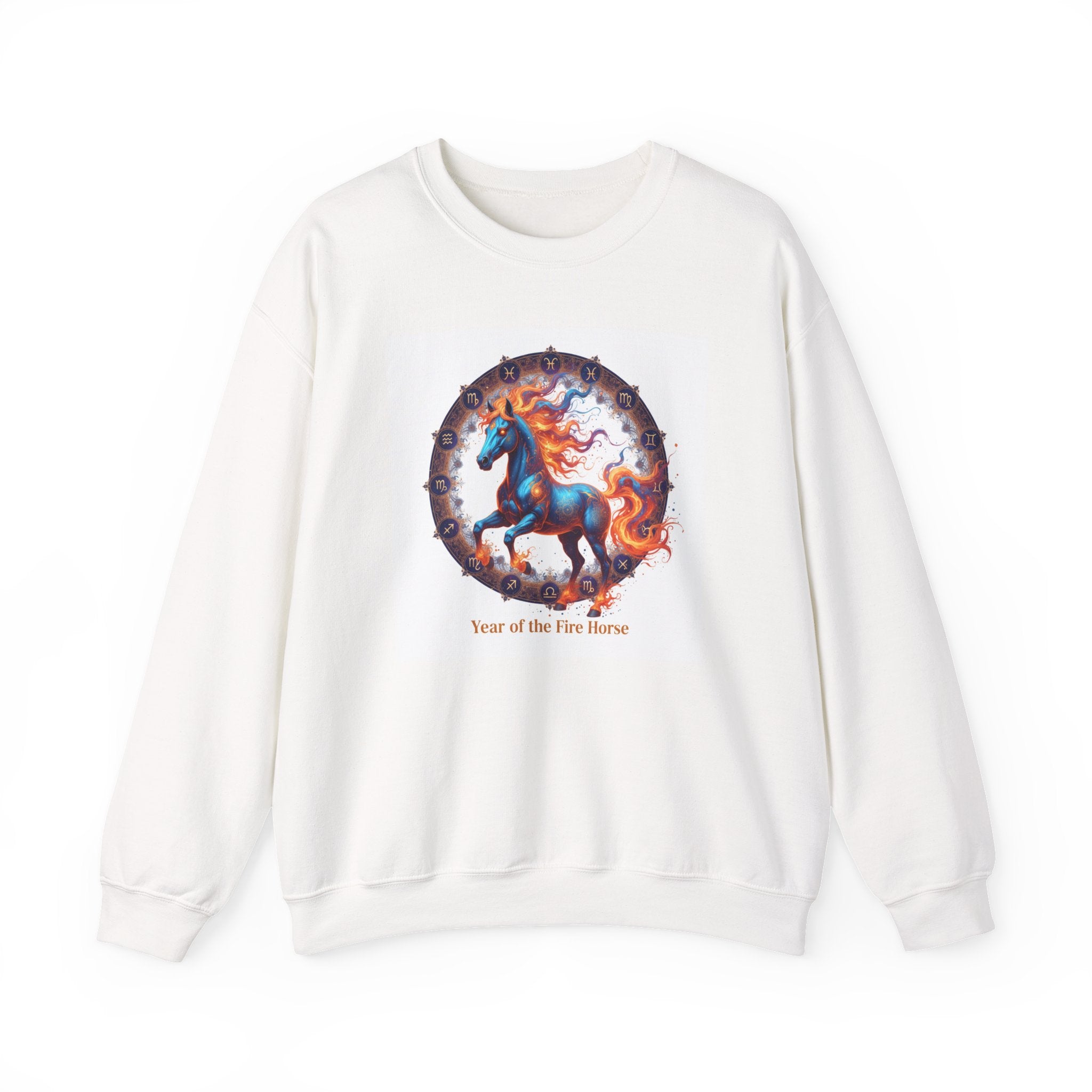 Women's Year of the Horse Crewneck Sweatshirt - Chinese Zodiac Design - 38$