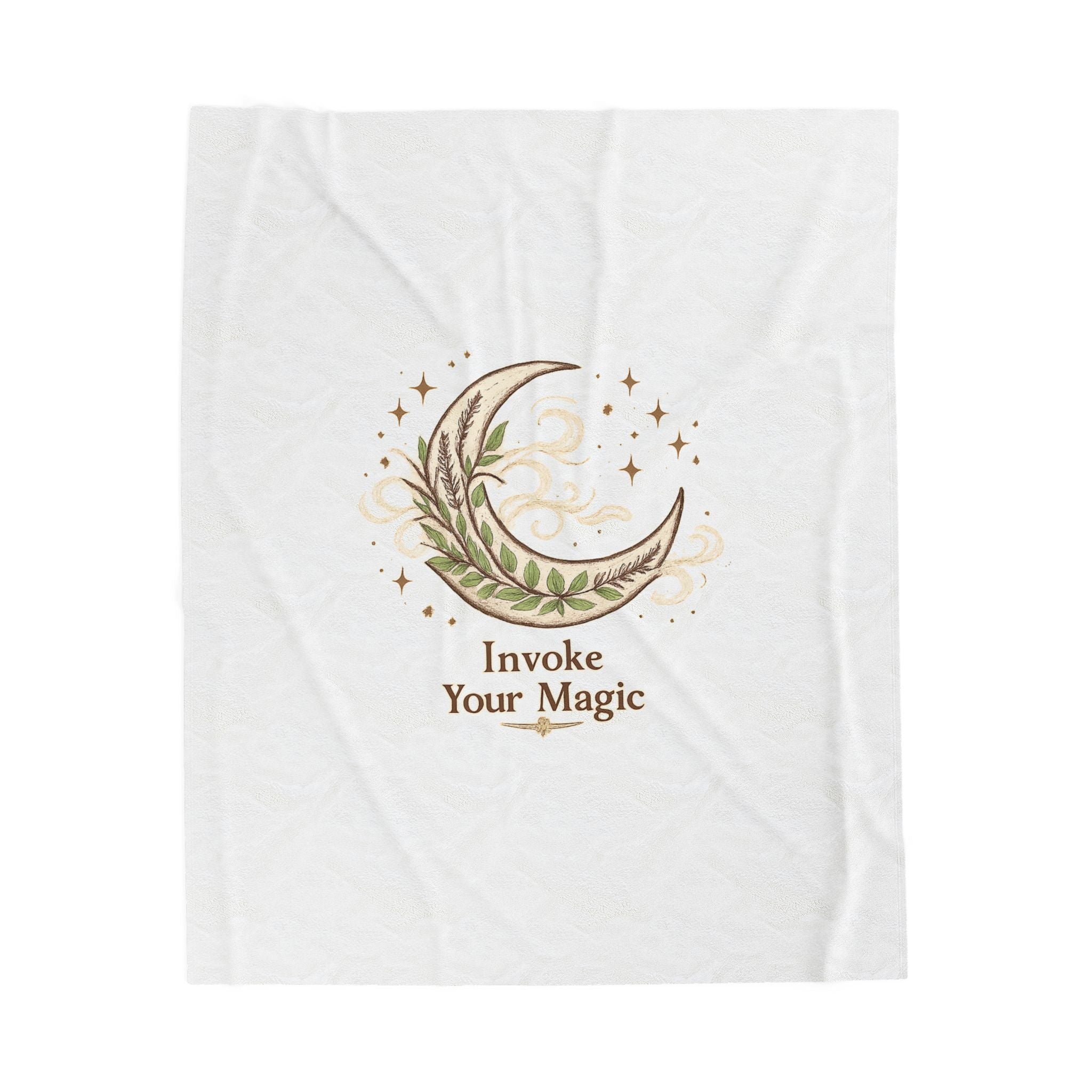 Moon Phase Throw Blanket - Spiritual Home Decor