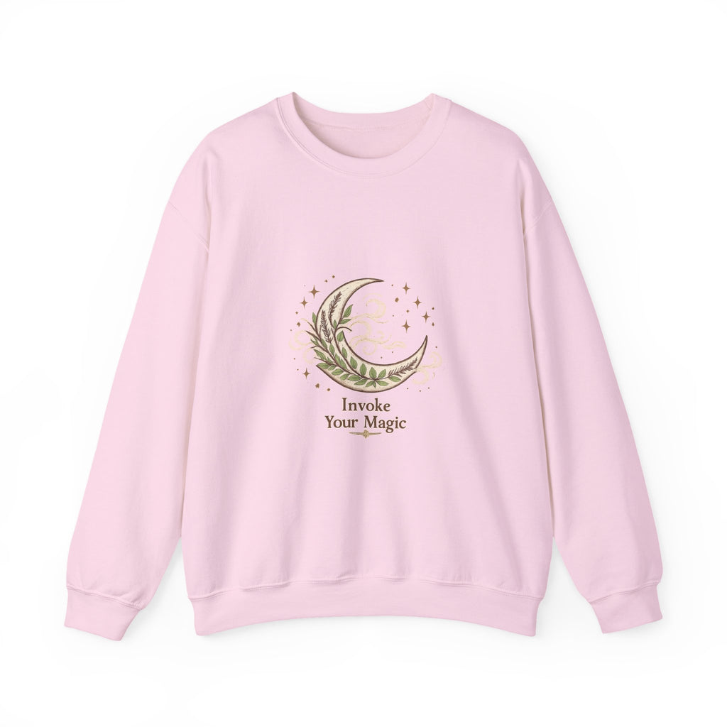 Women's Crescent Moon Phase Herbal Sweatshirt - Astrology & Spiritual - 38$
