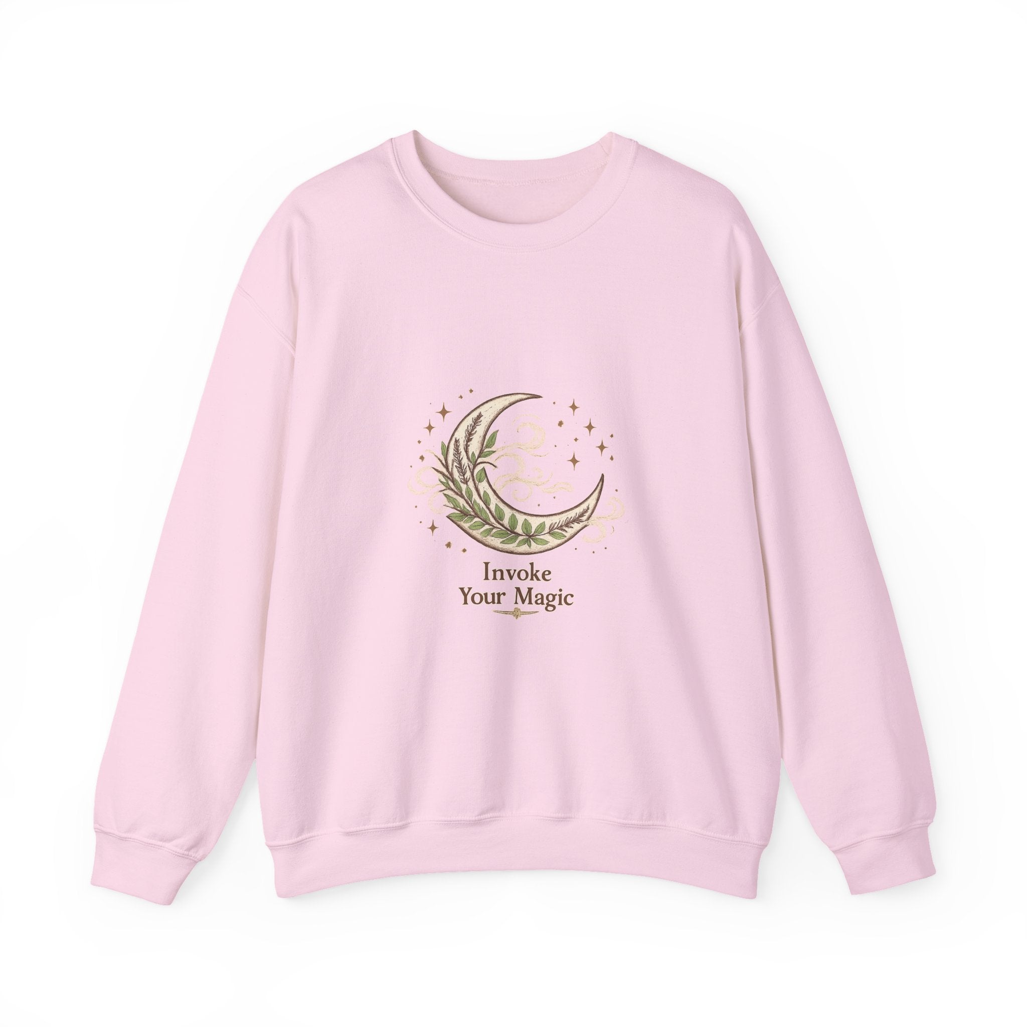 Women's Crescent Moon Phase Herbal Sweatshirt - Astrology & Spiritual - 38$