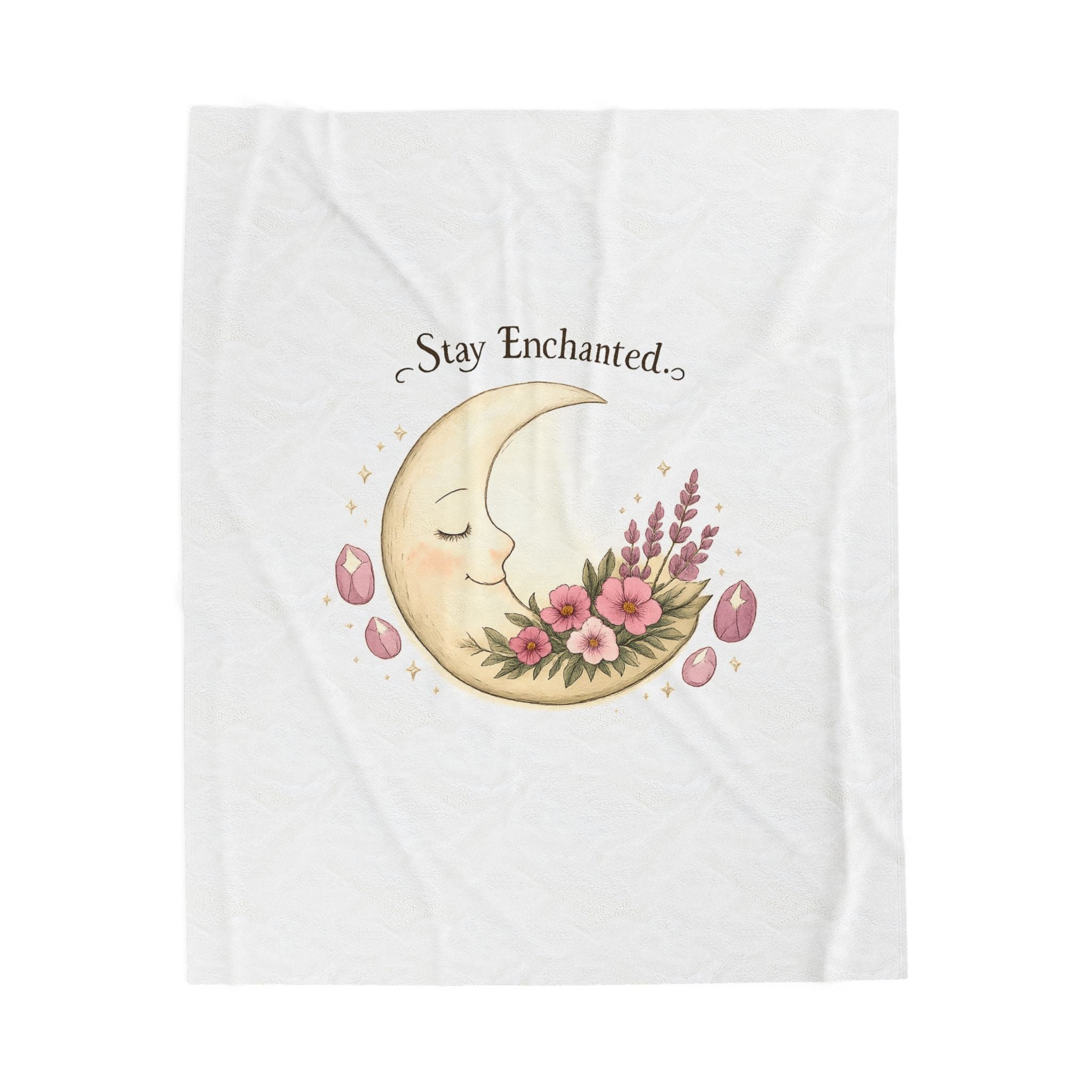 Cresent Moon Phase Throw Blanket - Astrologie & Spiritual Home Decor