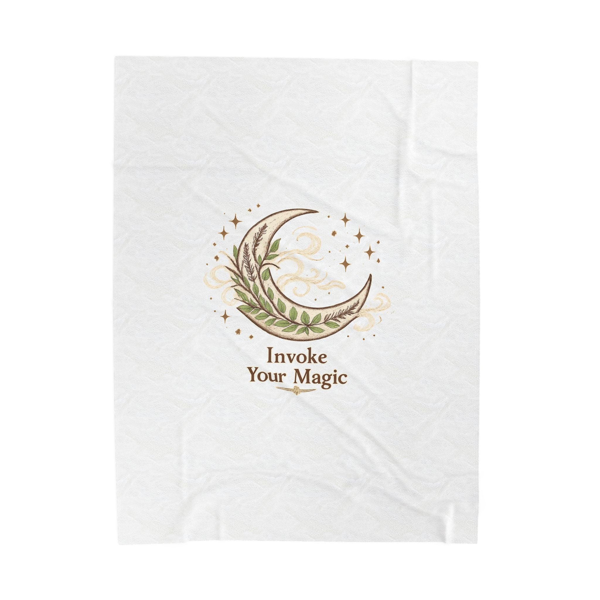Moon Phase Throw Blanket - Spiritual Home Decor