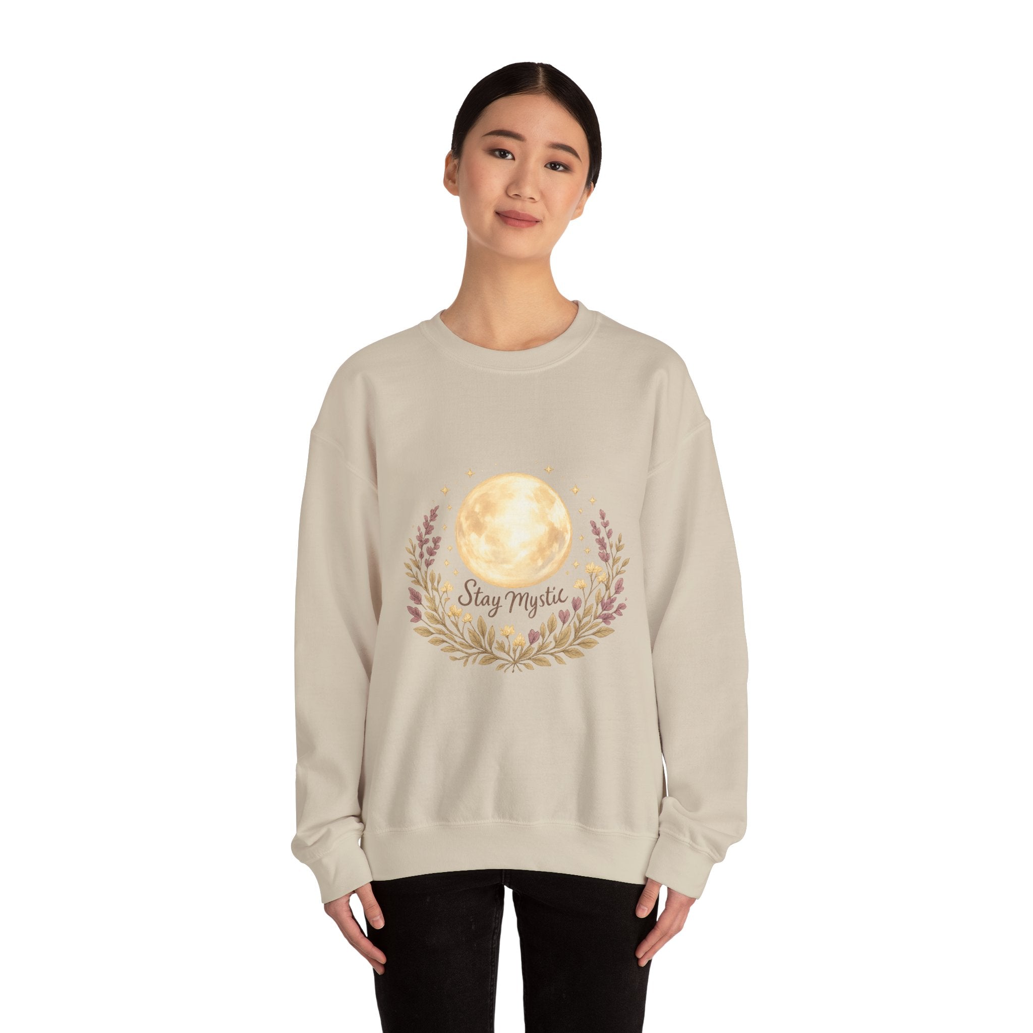 Women's Full Moon Phase Sweatshirt - Astrology & Spiritual - 38$