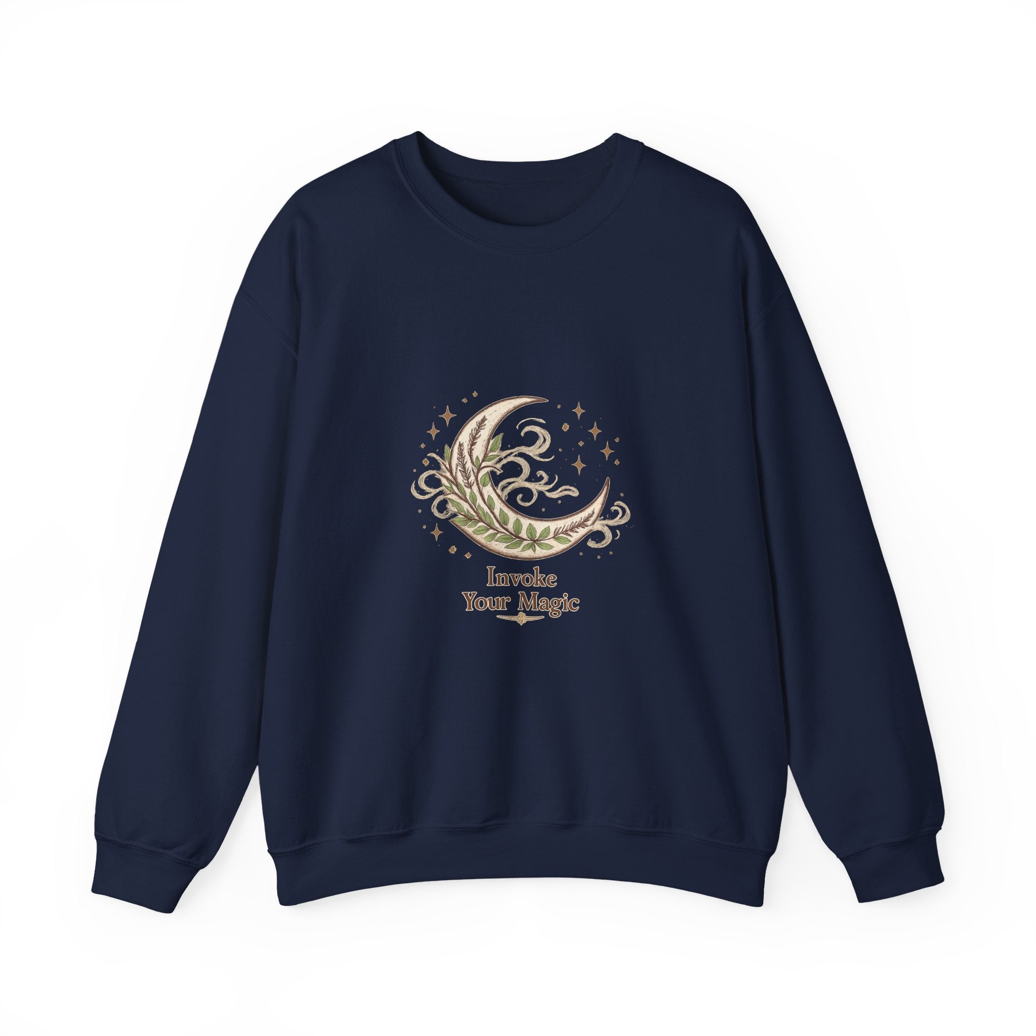 Women's Crescent Moon Phase Herbal Sweatshirt - Astrology & Spiritual - 38$
