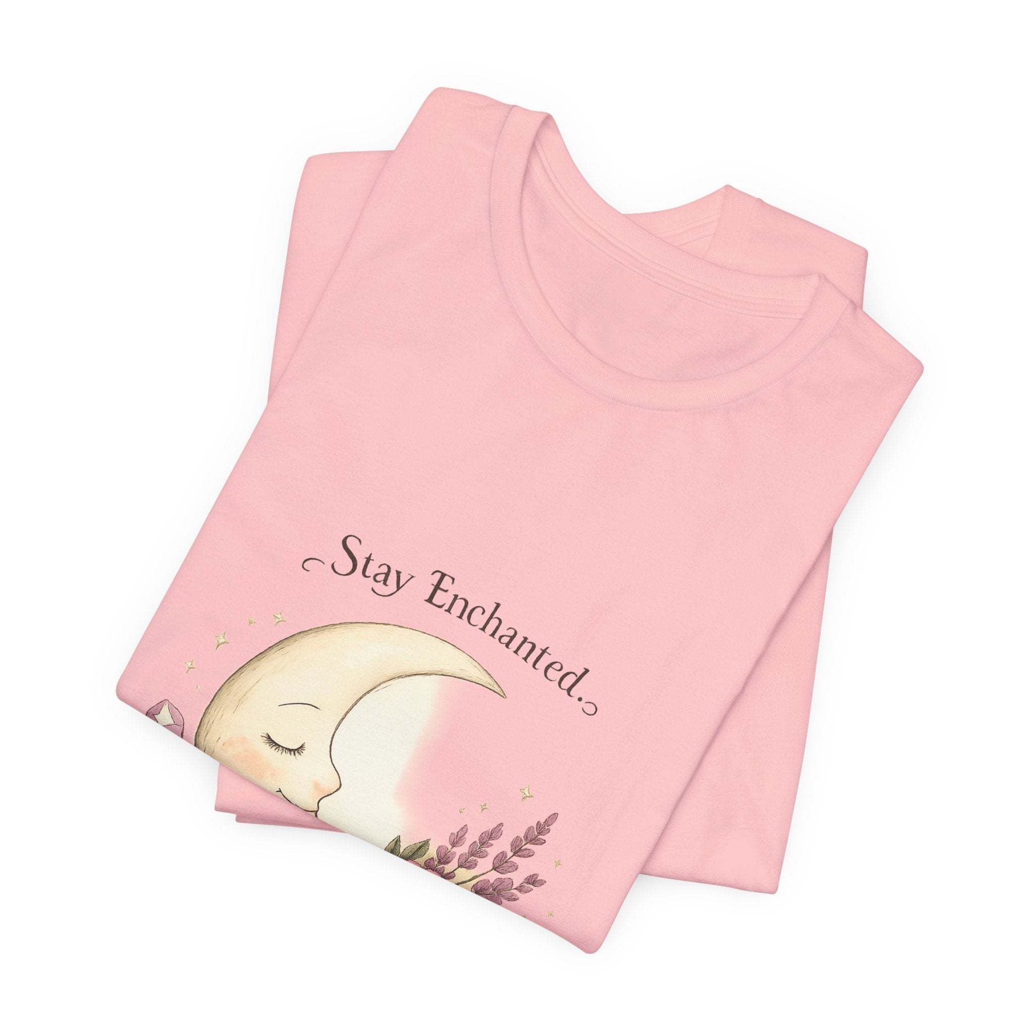 Women's Crescent Floral Moon Phase T-Shirt - Astrology & Spiritual - 28$