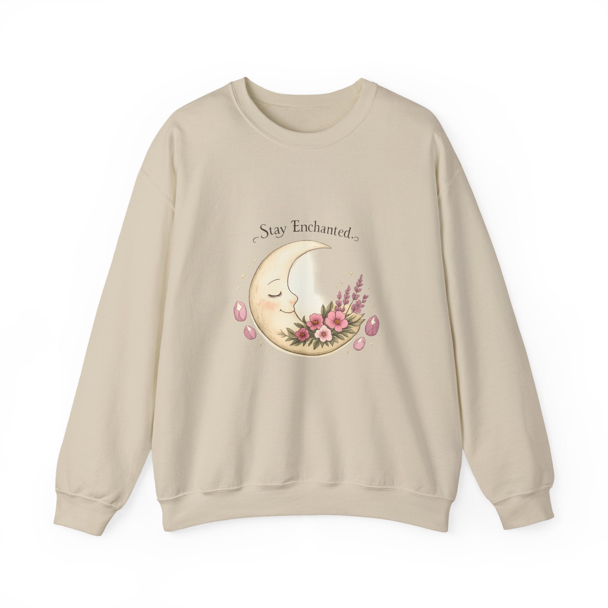 Women's Moon Floral Sweatshirt - Astrology Spiritual Design - 38$