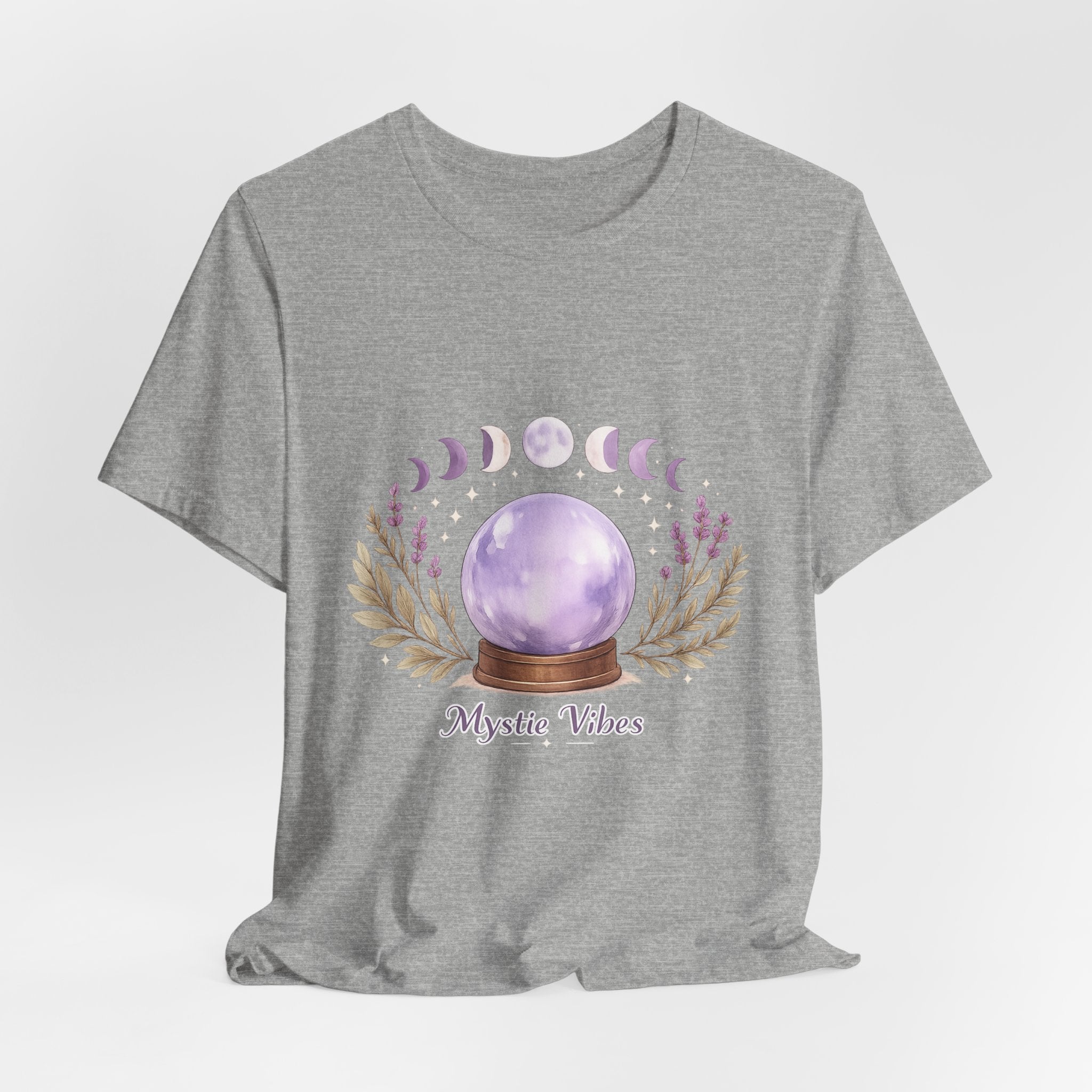 Women's Moon Phase Crystal Ball T-Shirt - Astrology & Spiritual - 28$