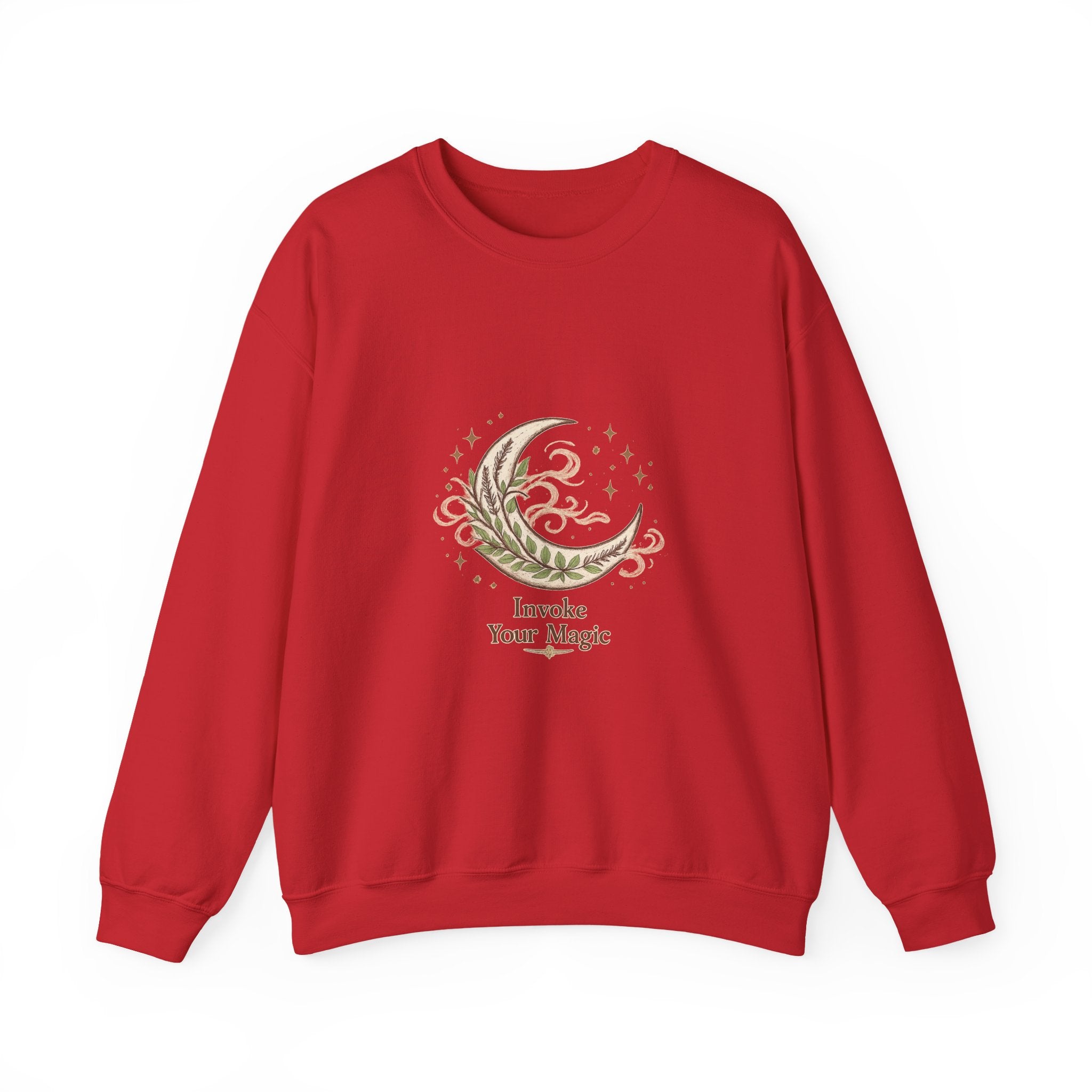 Women's Crescent Moon Phase Herbal Sweatshirt - Astrology & Spiritual - 38$