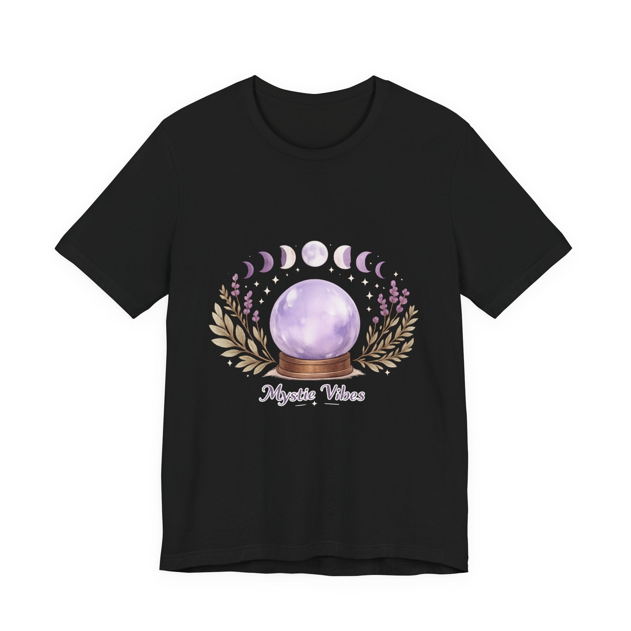 Women's Moon Phase Crystal Ball T-Shirt - Astrology & Spiritual - 28$