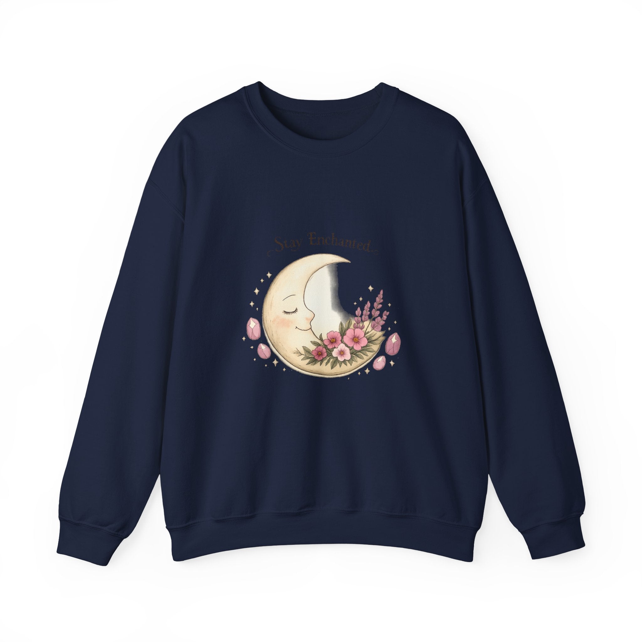 Women's Moon Floral Sweatshirt - Astrology Spiritual Design - 38$