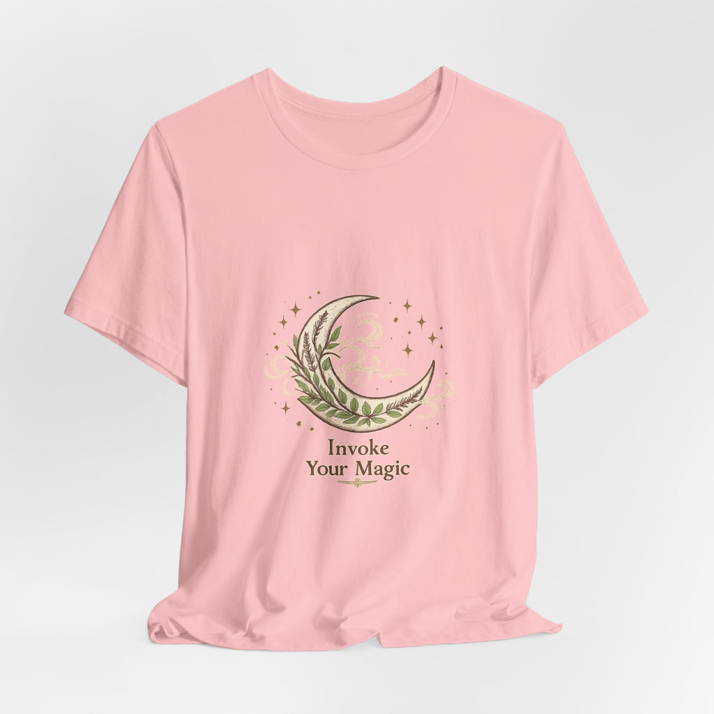 Women's Crescent Herbal Moon Phase T-Shirt - Astrology & Spiritual - 28$