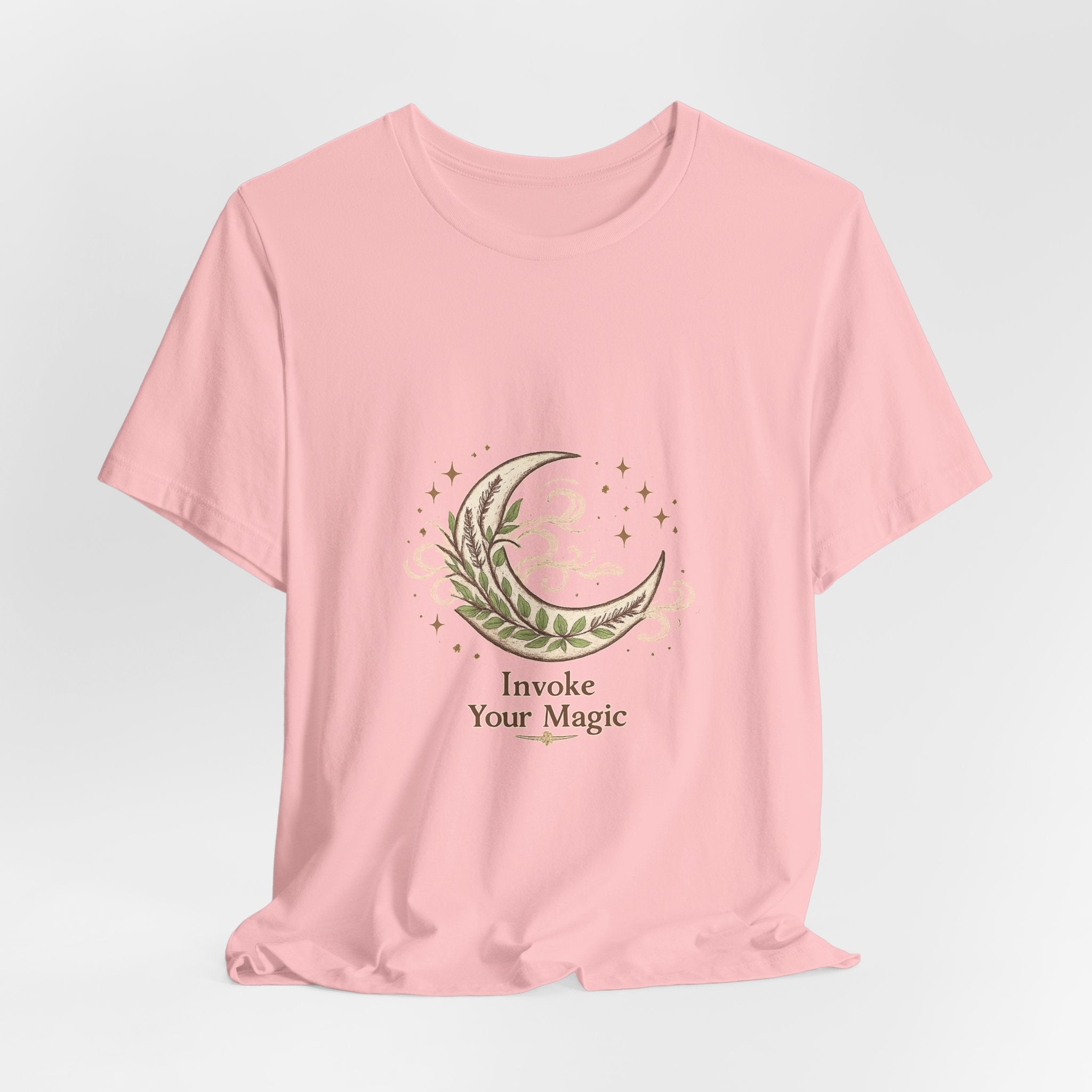 Women's Crescent Herbal Moon Phase T-Shirt - Astrology & Spiritual - 28$