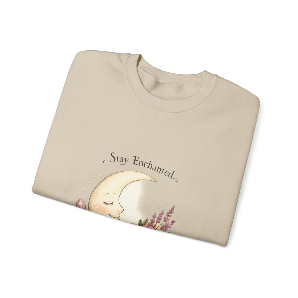 Women's Moon Floral Sweatshirt - Astrology Spiritual Design - 38$