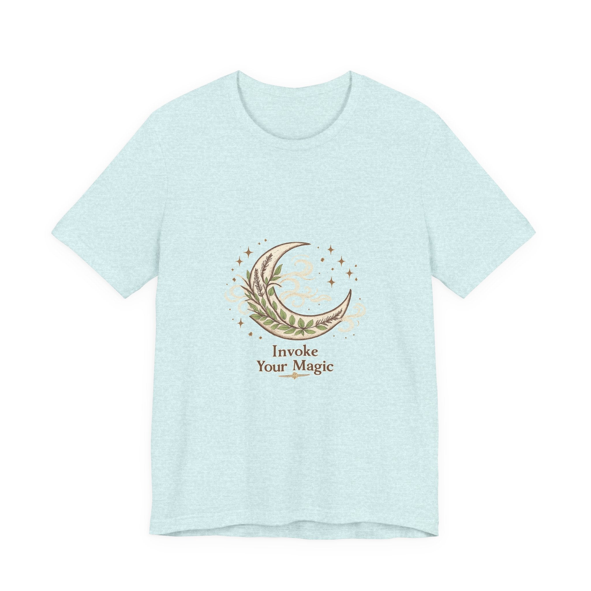 Women's Crescent Herbal Moon Phase T-Shirt - Astrology & Spiritual - 28$