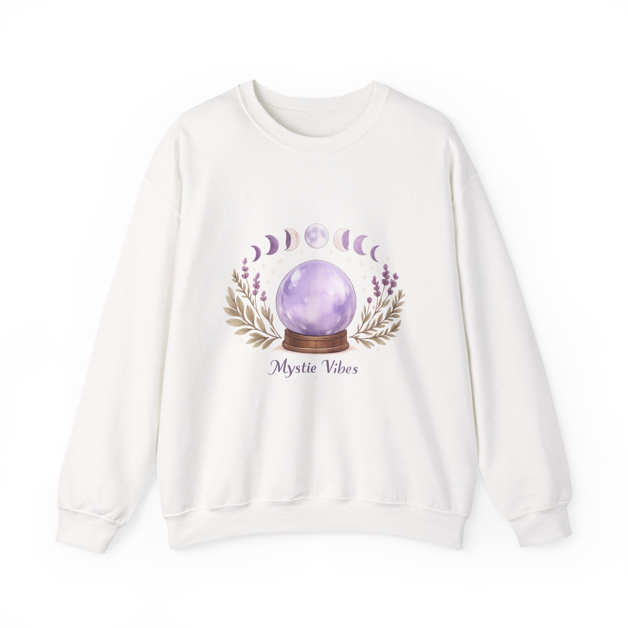 Women's Moon Phase Graphic Sweatshirt - Spiritual Astrology Design - 38$
