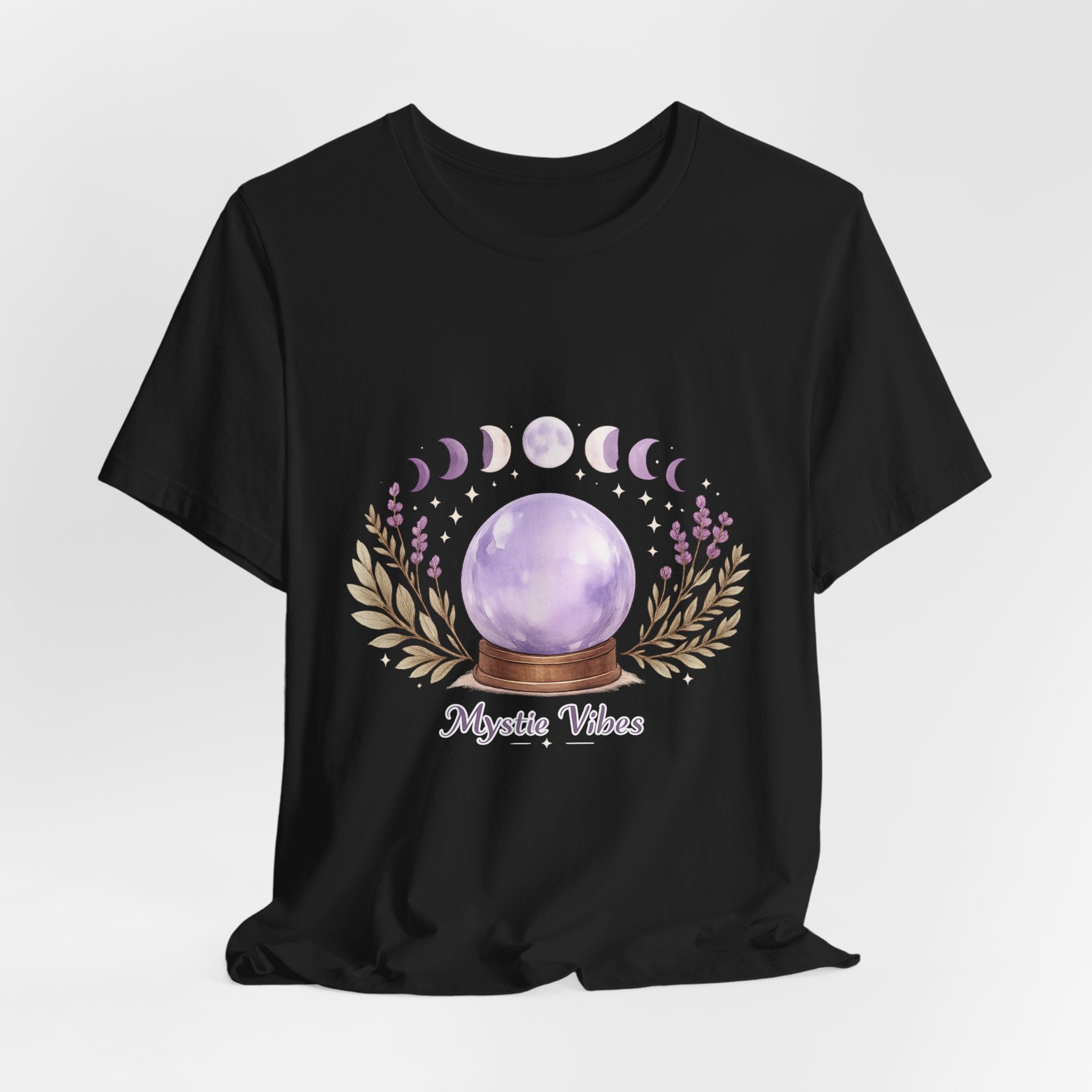 Women's Moon Phase Crystal Ball T-Shirt - Astrology & Spiritual - 28$