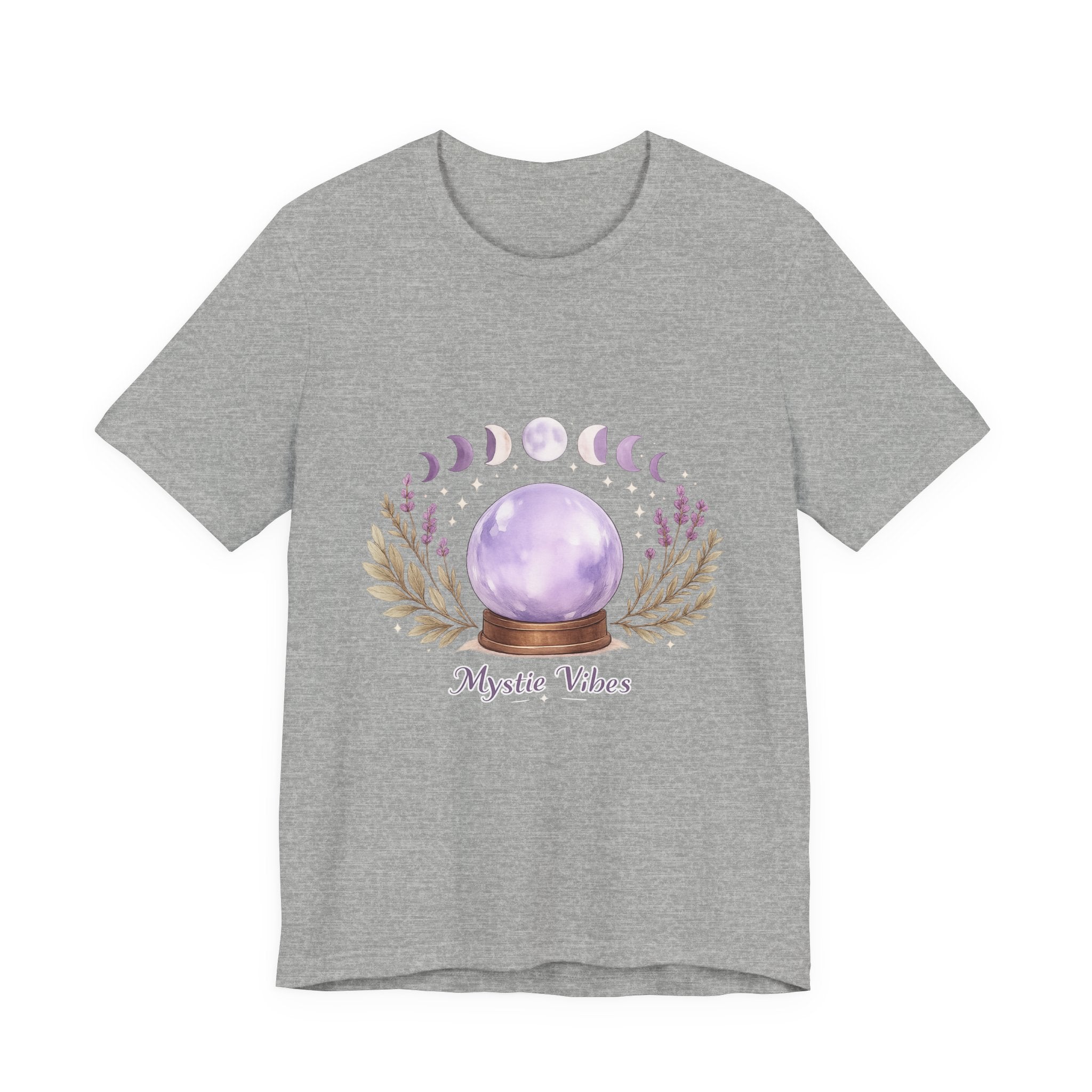 Women's Moon Phase Crystal Ball T-Shirt - Astrology & Spiritual - 28$