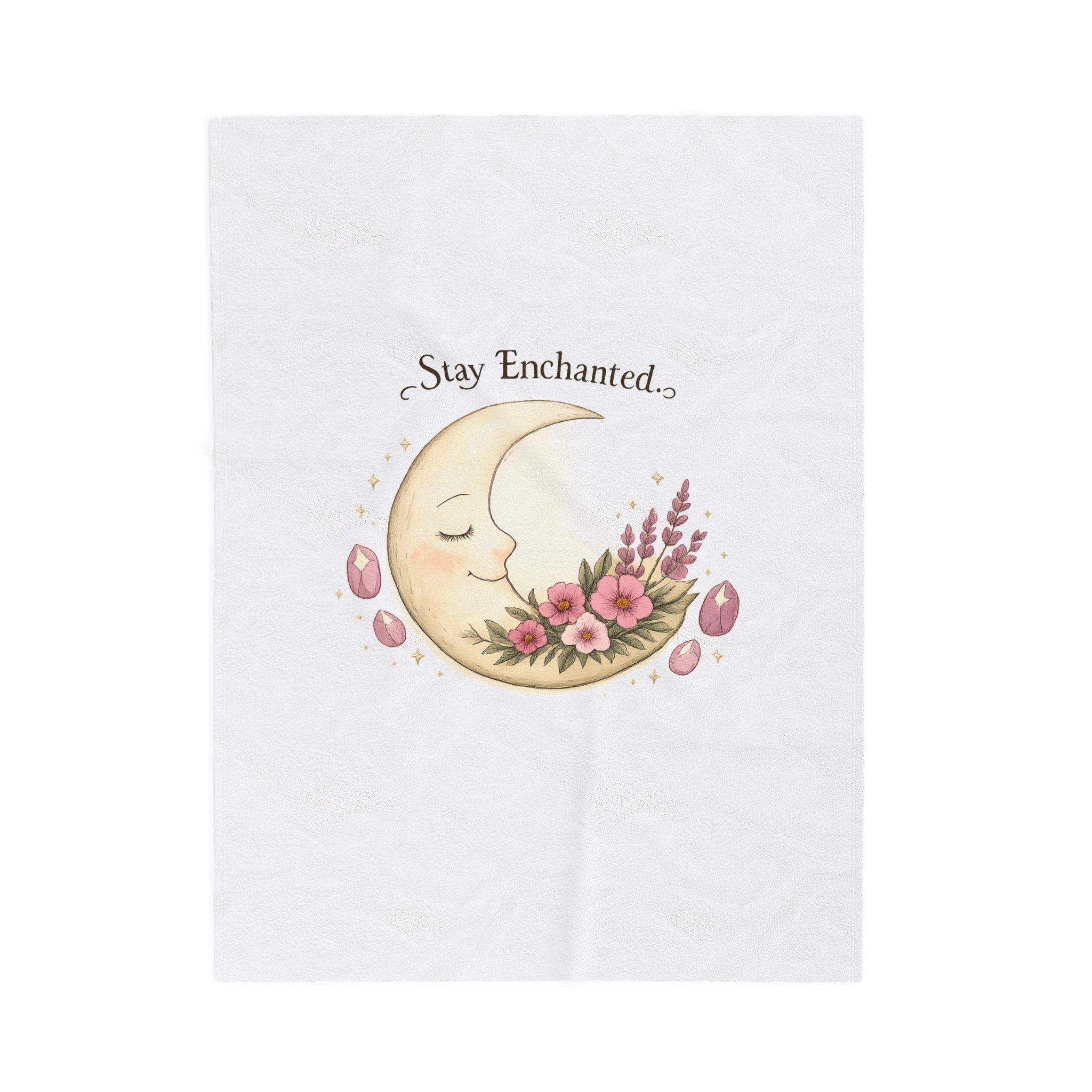 Cresent Moon Phase Throw Blanket - Astrologie & Spiritual Home Decor