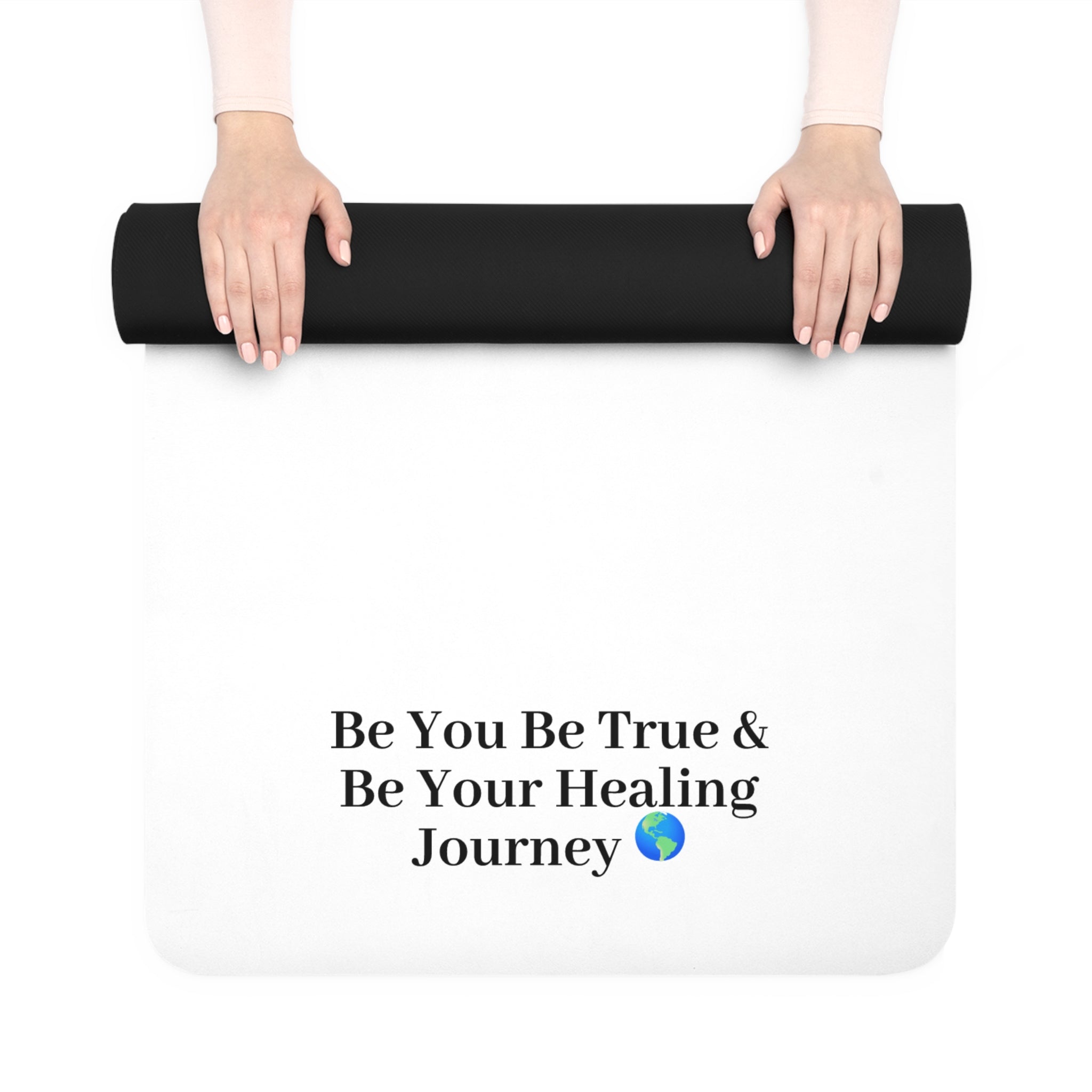 Non-Slip Yoga Mat with Inspirational Quote - Fitness & Meditation Mat - 73,99$