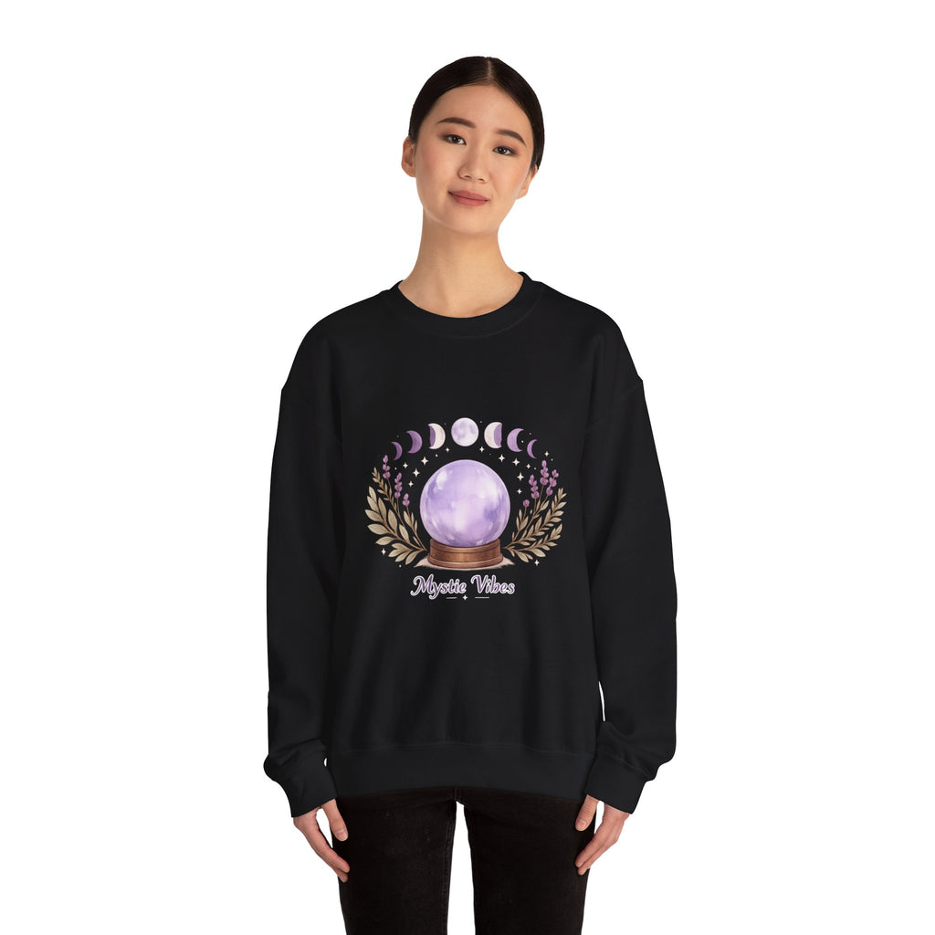 Women's Moon Phase Graphic Sweatshirt - Spiritual Astrology Design - 38$