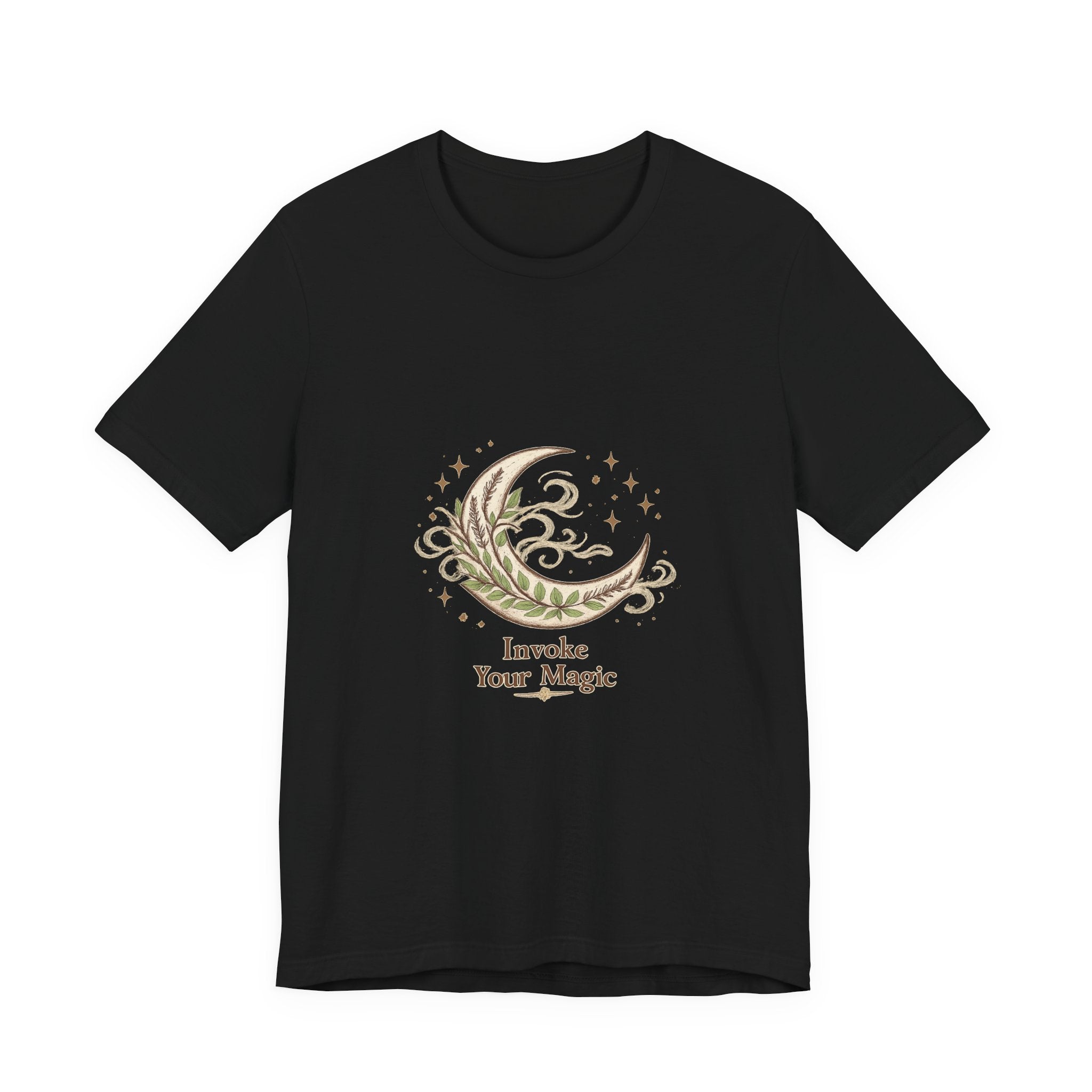 Women's Crescent Herbal Moon Phase T-Shirt - Astrology & Spiritual - 28$