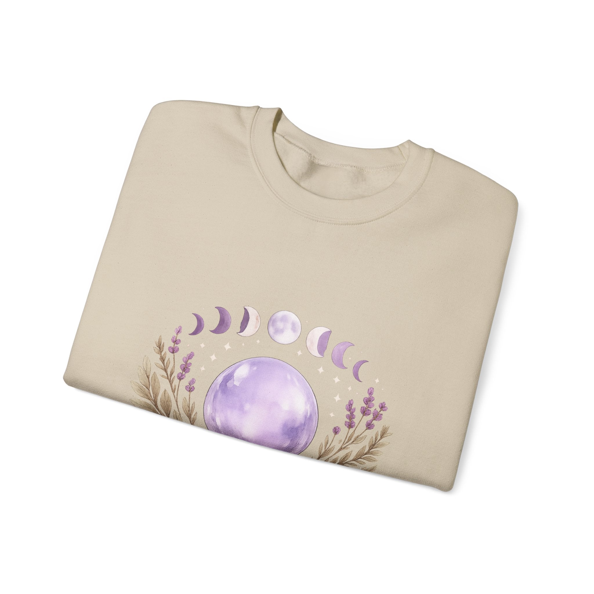Women's Moon Phase Graphic Sweatshirt - Spiritual Astrology Design - 38$