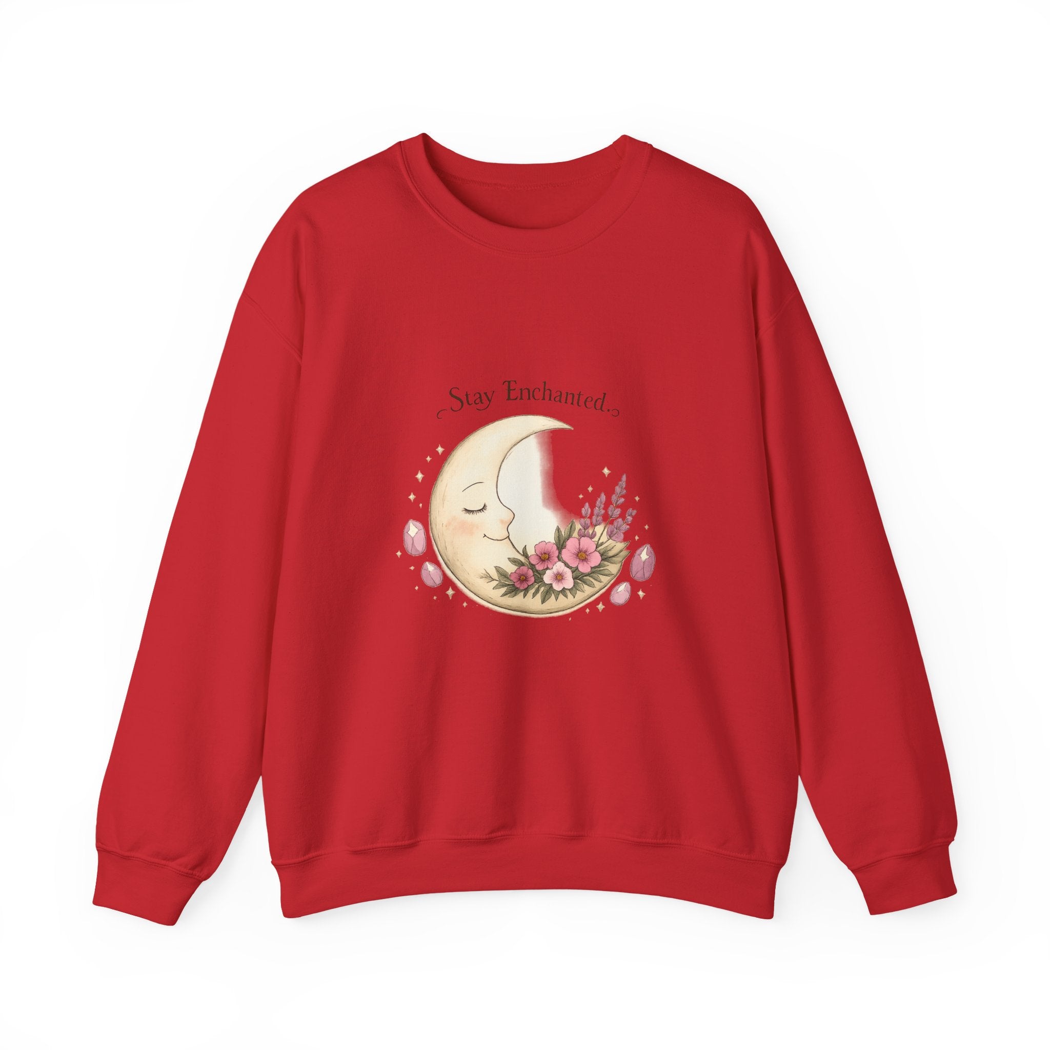 Women's Moon Floral Sweatshirt - Astrology Spiritual Design - 38$