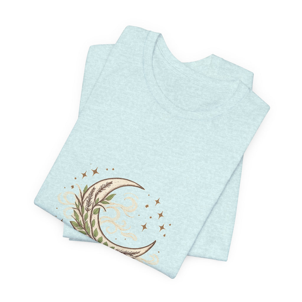 Women's Crescent Herbal Moon Phase T-Shirt - Astrology & Spiritual - 28$