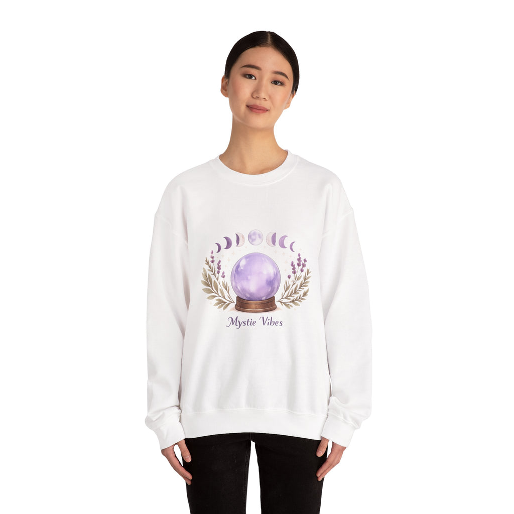 Women's Moon Phase Graphic Sweatshirt - Spiritual Astrology Design - 38$