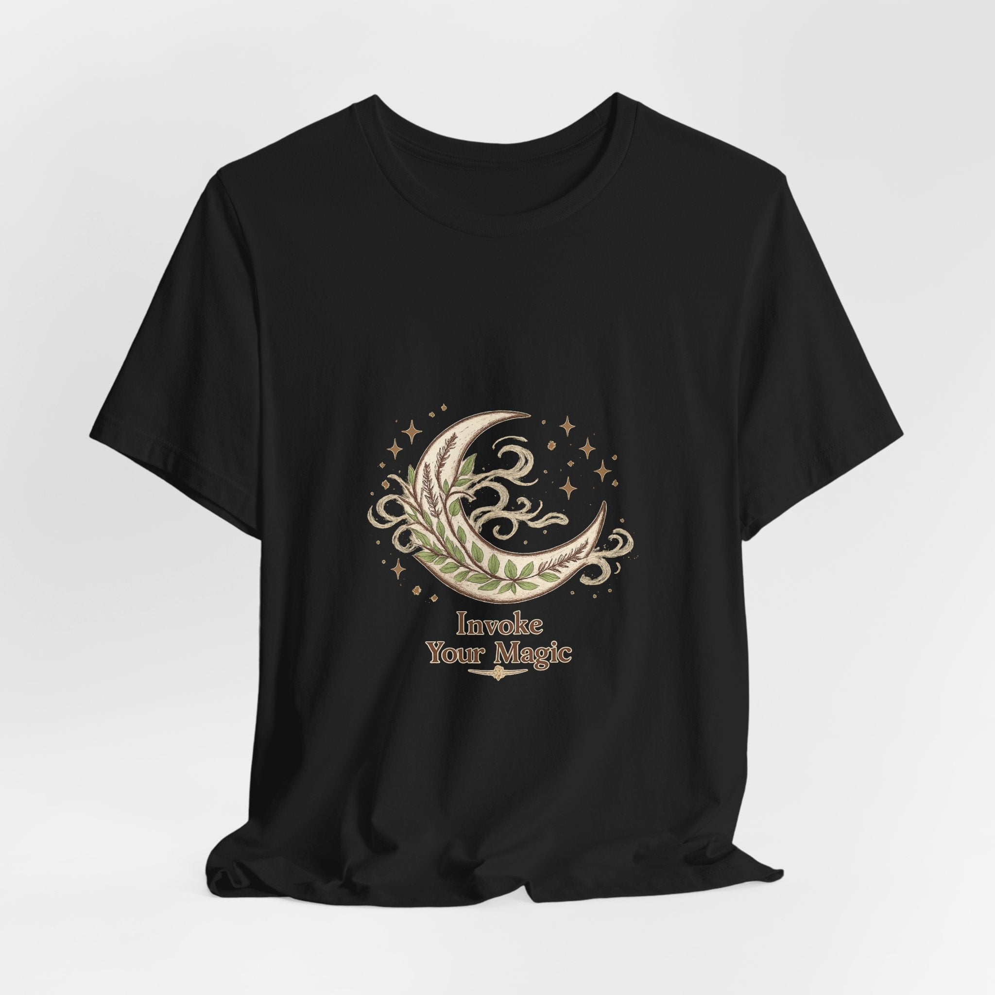 Women's Crescent Herbal Moon Phase T-Shirt - Astrology & Spiritual - 28$