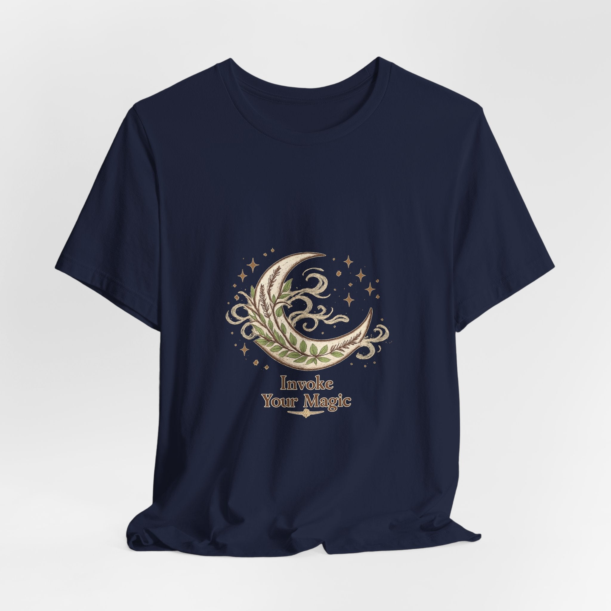 Women's Crescent Herbal Moon Phase T-Shirt - Astrology & Spiritual - 28$