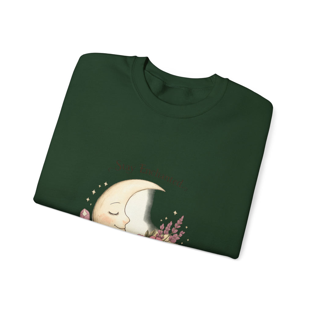 Women's Moon Floral Sweatshirt - Astrology Spiritual Design - 38$