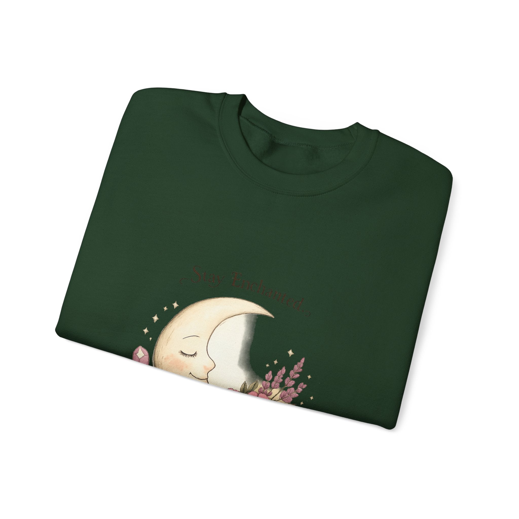 Women's Moon Floral Sweatshirt - Astrology Spiritual Design - 38$