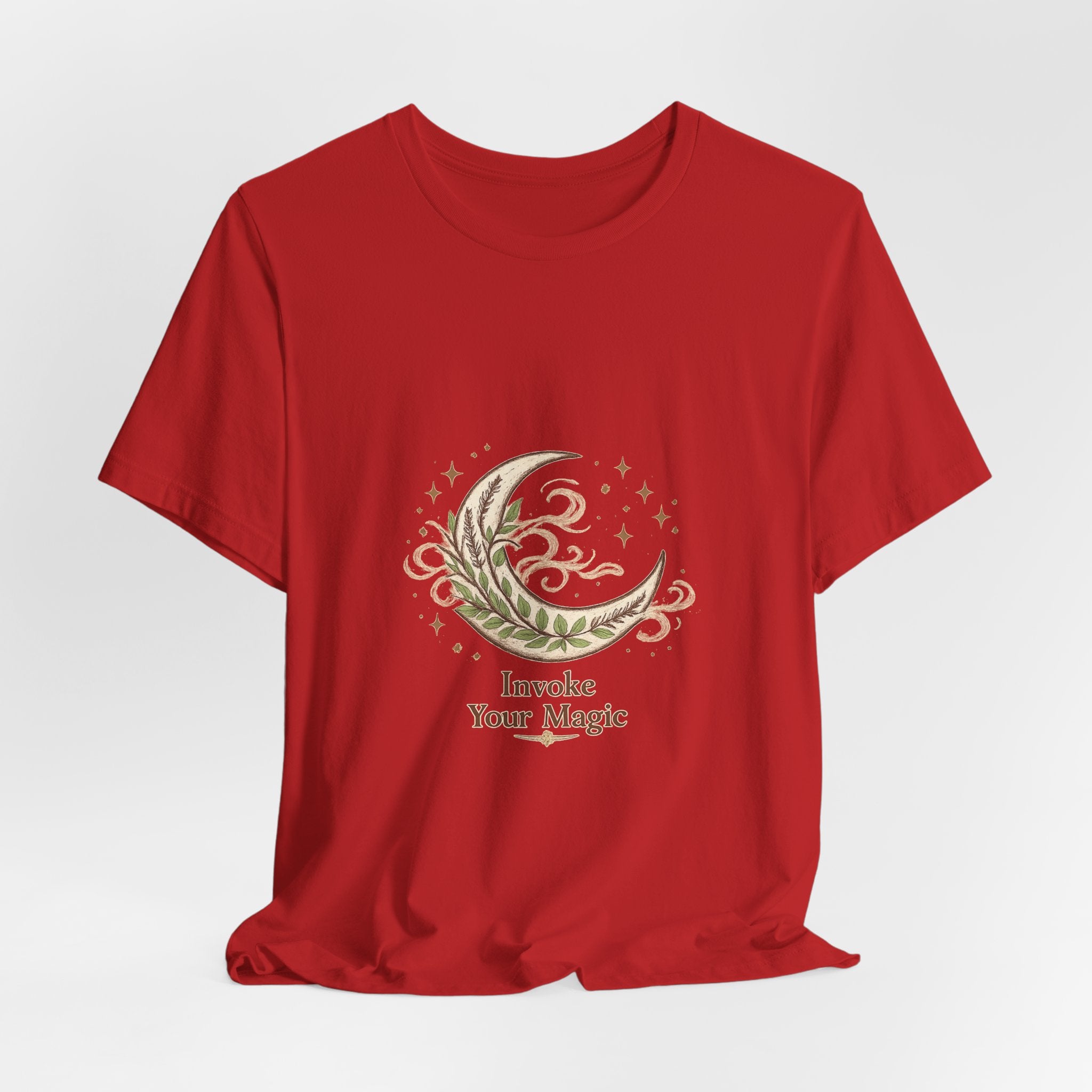 Women's Crescent Herbal Moon Phase T-Shirt - Astrology & Spiritual - 28$